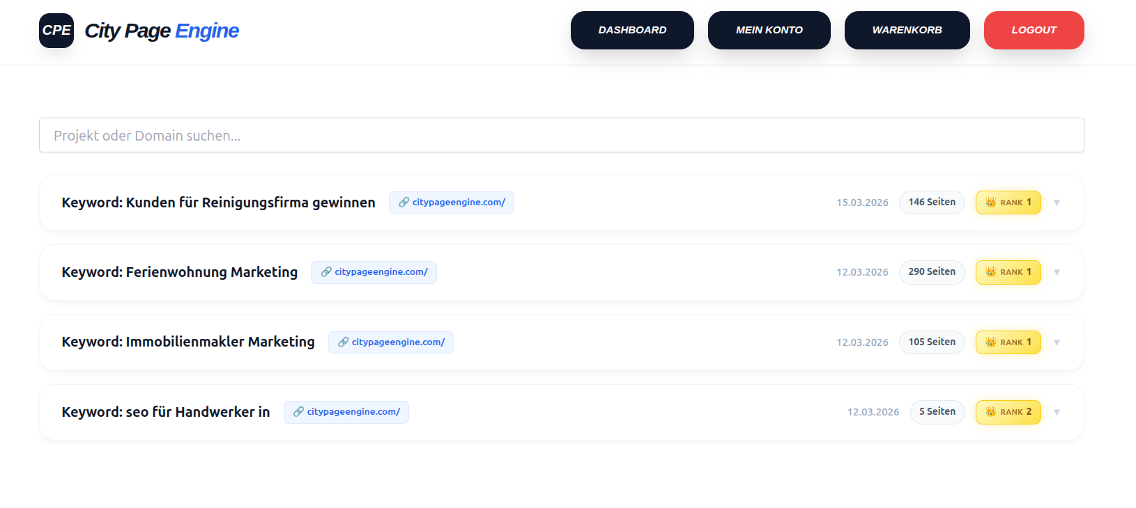 Google Ranking Platz 2 Freising